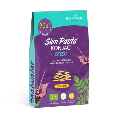MAKARON (KONJAC) W KSZTAŁCIE ORZO BEZGLUTENOWY BIO 270 g (200 g) - SLIM (EAT WATER) SLIM (makarony z tapioki i konjac)