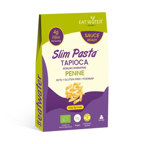 MAKARON (Z TAPIOKI I KONJAC) PENNE BEZGLUTENOWY BIO 200 g - SLIM (EAT WATER) SLIM (makarony z tapioki i konjac)