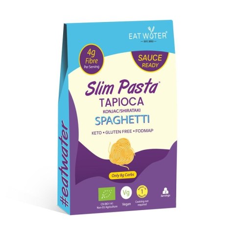 MAKARON (Z TAPIOKI I KONJAC) SPAGHETTI BEZGLUTENOWY BIO 200 g - SLIM (EAT WATER) SLIM (makarony z tapioki i konjac)