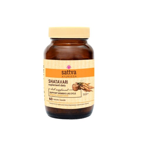 SHATAVARI EKSTRAKT (450 mg) 60 KAPSUŁEK - SATTVA (FOODS) SATTVA (kosmetyki ajurwedyjskie, kadzidełka)