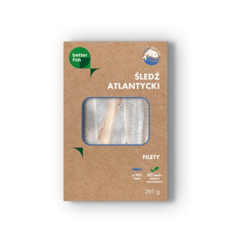 ŚLEDŹ ATLANTYCKI FILETY A'LA MATJAS W OLEJU 250 g - BETTER FISH BETTER FISH (ryby i owoce morza, w tym MROŻONKI)