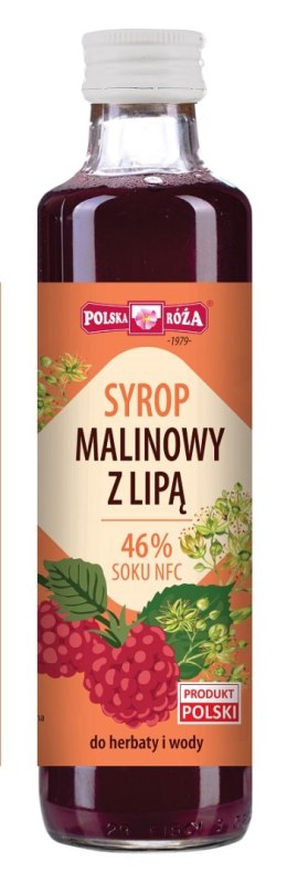 SYROP MALINOWY Z LIPĄ 250 ml - POLSKA RÓŻA POLSKA RÓŻA (soki owocowe, syropy, shoty)