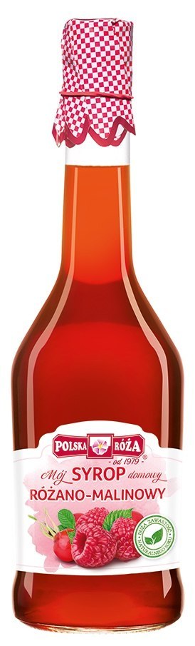 SYROP RÓŻANO - MALINOWY 500 ml - POLSKA RÓŻA POLSKA RÓŻA (soki owocowe, syropy, shoty)