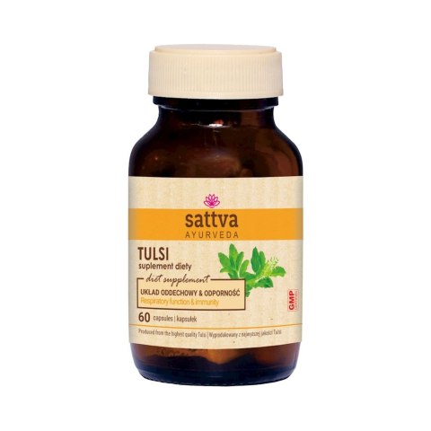 TULSI EKSTRAKT (450 mg) 60 KAPSUŁEK - SATTVA (FOODS) SATTVA (kosmetyki ajurwedyjskie, kadzidełka)