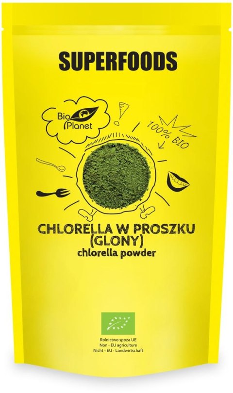 CHLORELLA SPROSZKOWANA BIO 200 g - BIO PLANET BIO PLANET - seria SUPERFOODS