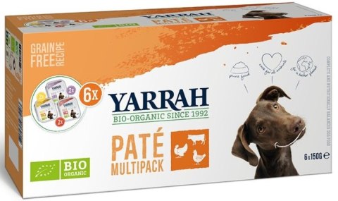 (DLA PSA) MULTIPACK PASZTET BIO (6 x 150 g) 900 g - YARRAH YARRAH (karma dla kotów i psów)