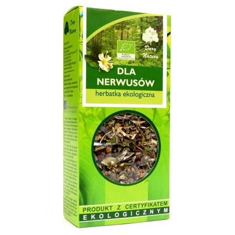 HERBATKA DLA NERWUSÓW BIO 50 g - DARY NATURY DARY NATURY - herbatki BIO