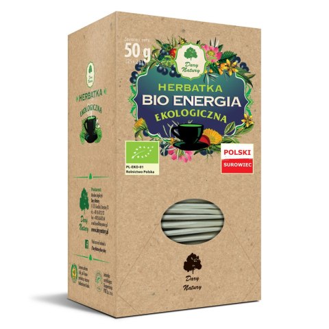 HERBATKA ENERGIA BIO (25 x 2 g) 50 g - DARY NATURY DARY NATURY - herbatki BIO