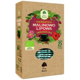 HERBATKA MALINOWO - LIPOWA BIO (25 x 2,5 g) 62,5 g - DARY NATURY DARY NATURY - herbatki BIO