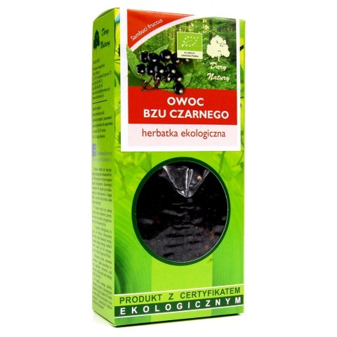 HERBATKA OWOC CZARNEGO BZU BIO 100 g - DARY NATURY DARY NATURY - herbatki BIO