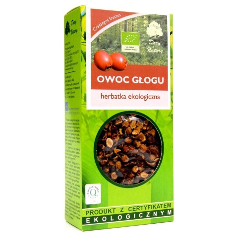 HERBATKA OWOC GŁOGU BIO 100 g - DARY NATURY DARY NATURY - herbatki BIO