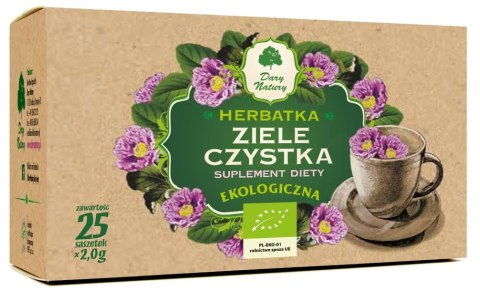 HERBATKA ZIELE CZYSTKA BIO (25 x 2 g) 50 g - DARY NATURY DARY NATURY - suplementy BIO