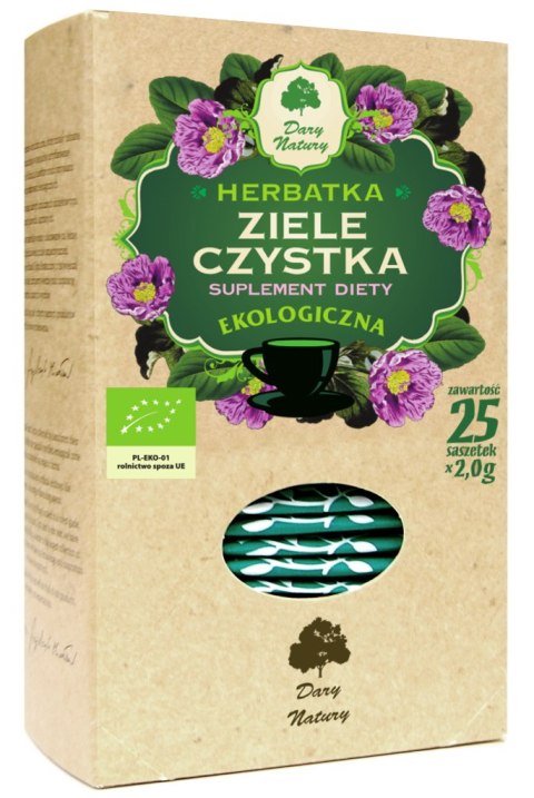 HERBATKA ZIELE CZYSTKA BIO (25 x 2 g) 50 g - DARY NATURY DARY NATURY - herbatki