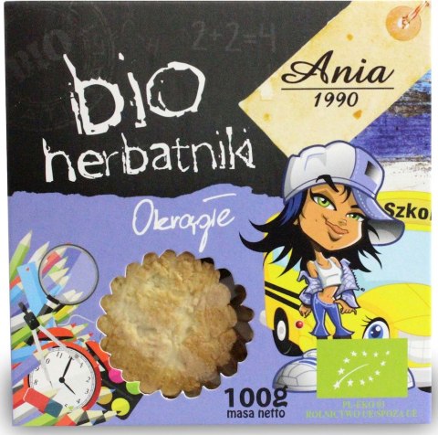 HERBATNIKI OKRĄGŁE BIO 100 g - BIO ANIA BIO ANIA (ciastka, muffiny, wafle)