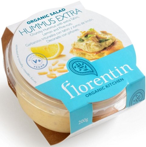 HUMMUS EKSTRA Z ORZESZKAMI PINIOWYMI BEZGLUTENOWY BIO 200 g - FLORENTIN FLORENTIN (hummusy, falafel, pita)