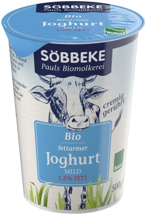 JOGURT NATURALNY 1,5 % BIO 500 g - SOBBEKE SOBBEKE (nabiał z mleka krowiego)