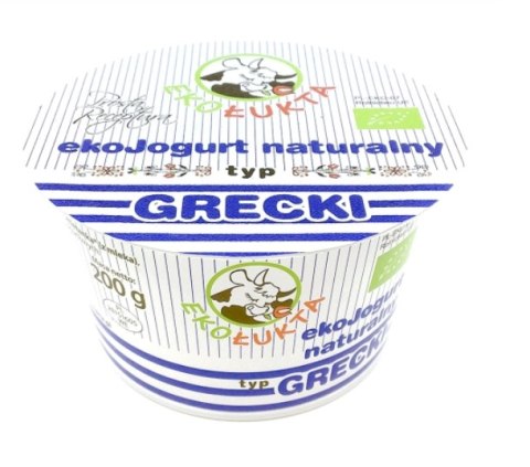JOGURT NATURALNY TYPU GRECKIEGO BIO 200 g - EKO ŁUKTA EKO ŁUKTA (nabiał z mleka krowiego)
