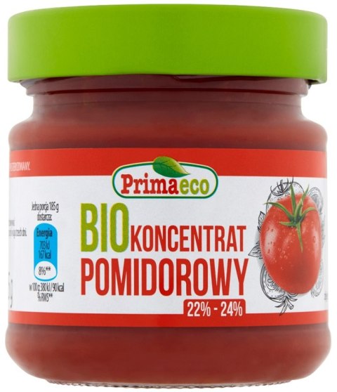 KONCENTRAT POMIDOROWY 22 % - 24 % BIO 185 g - PRIMAVIKA (PRIMAECO) PRIMAVIKA (przetwory i pasty vege)