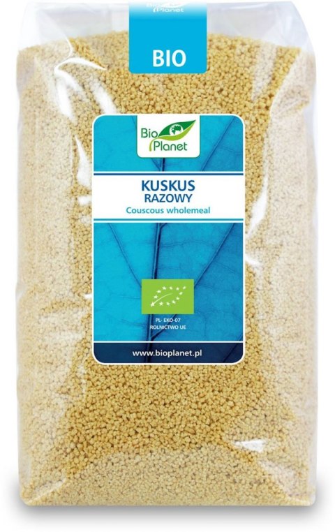 KASZA KUSKUS RAZOWY BIO 1 kg - BIO PLANET BIO PLANET - seria NIEBIESKA (ryże, kasze, ziarna)