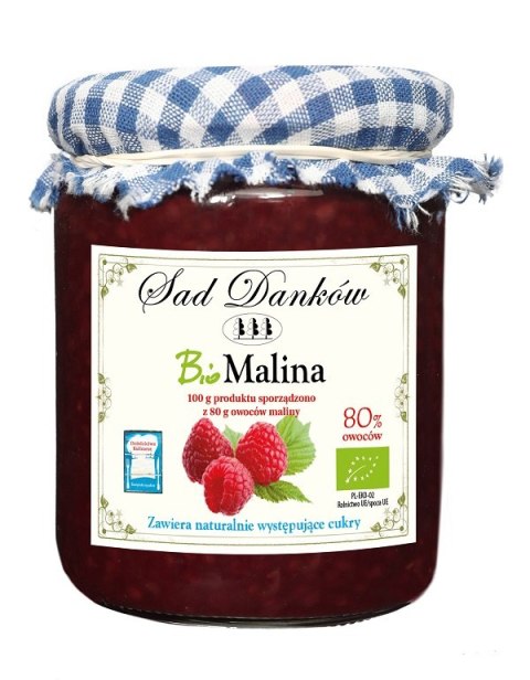 MALINA 80 % BIO 260 g - SAD DANKÓW SAD DANKÓW (przetwory owocowe)