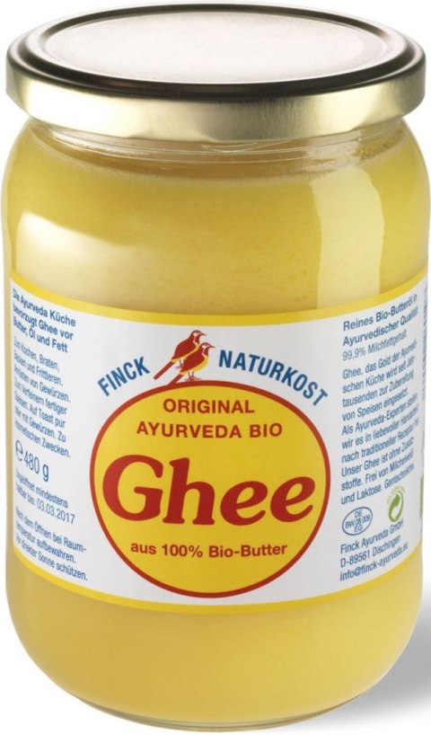 MASŁO KLAROWANE GHEE BIO 480 g - FINCK AYURVEDA GHEE (masło klarowane)