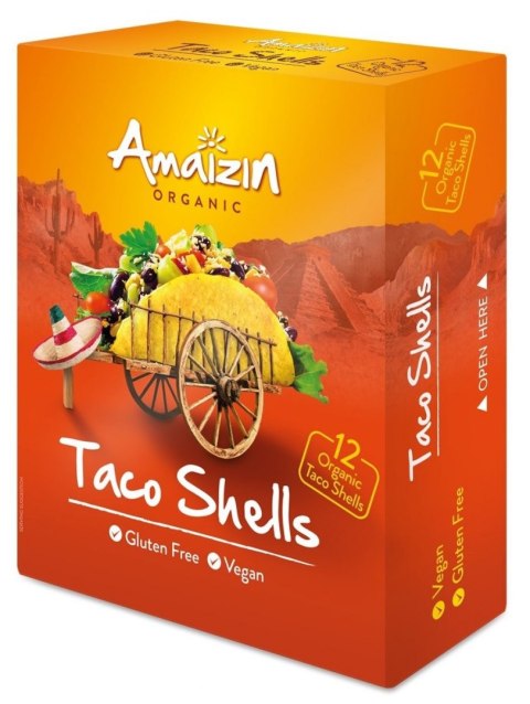 MUSZLE TACO BEZGLUTENOWE BIO (12 szt.) 150 g - AMAIZIN AMAIZIN (napoje kokosowe, tortilla, chipsy, inne)