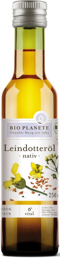 OLEJ Z LNIANKI (RYDZOWY) TŁOCZONY NA ZIMNO BIO 250 ml - BIO PLANETE BIO PLANETE (oleje i oliwy)