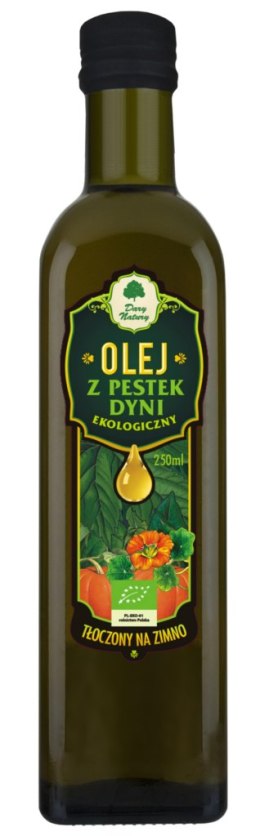 OLEJ Z PESTEK DYNI TŁOCZONY NA ZIMNO BIO 250 ml - DARY NATURY DARY NATURY - inne BIO