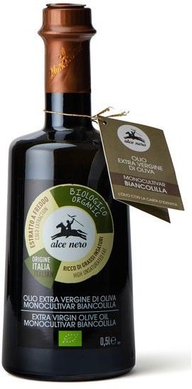 OLIWA Z OLIWEK EXTRA VIRGIN BIANCOLILLA BIO 500 ml - ALCE NERO ALCE NERO (włoskie produkty)