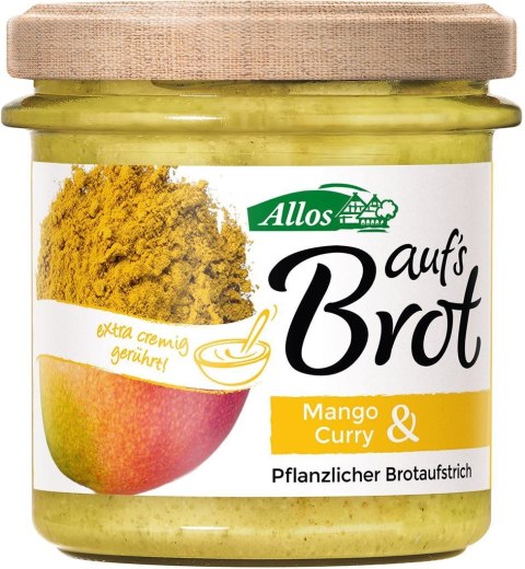 PASTA KREMOWA Z MANGO I CURRY BEZGLUTENOWA BIO 140 g - ALLOS ALLOS (musy, musli, batony, syropy z agawy)