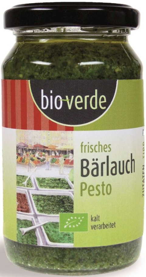 PESTO Z CZOSNKU NIEDŹWIEDZIEGO BIO 165 g - BIO VERDE BIO VERDE (sery, wędliny, humusy, inne)