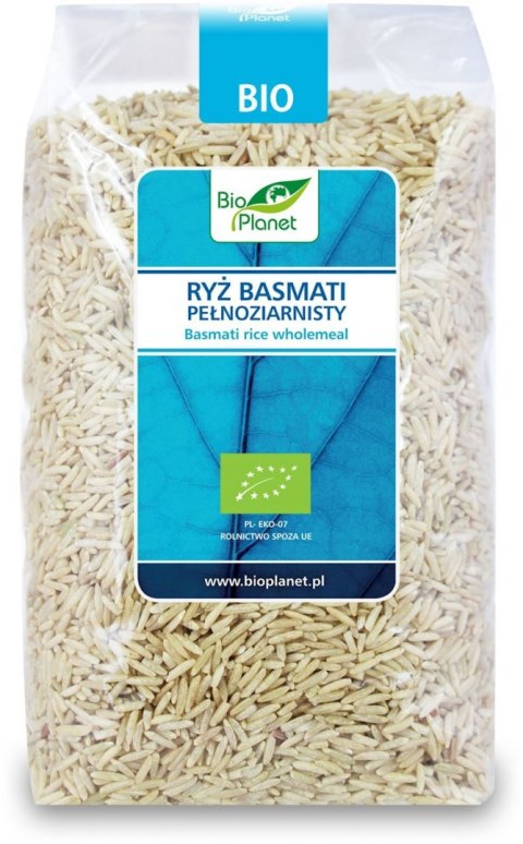 RYŻ BASMATI PEŁNOZIARNISTY BIO 1 kg - BIO PLANET BIO PLANET - seria NIEBIESKA (ryże, kasze, ziarna)