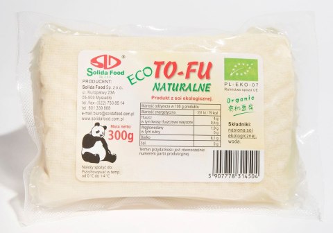 TOFU NATURALNE BIO 300 g - SOLIDA FOOD SOLIDA FOOD (tofu sojowe)