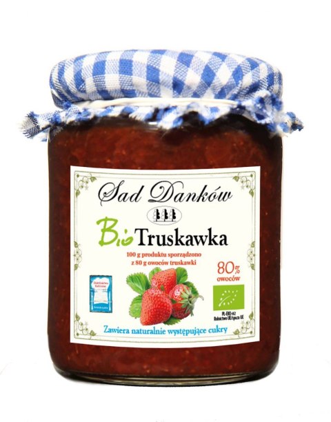 TRUSKAWKA 80 % BIO 260 g - SAD DANKÓW SAD DANKÓW (przetwory owocowe)