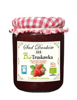 TRUSKAWKA 80 % Z CUKREM TRZCINOWYM BIO 270 g - SAD DANKÓW SAD DANKÓW (przetwory owocowe)