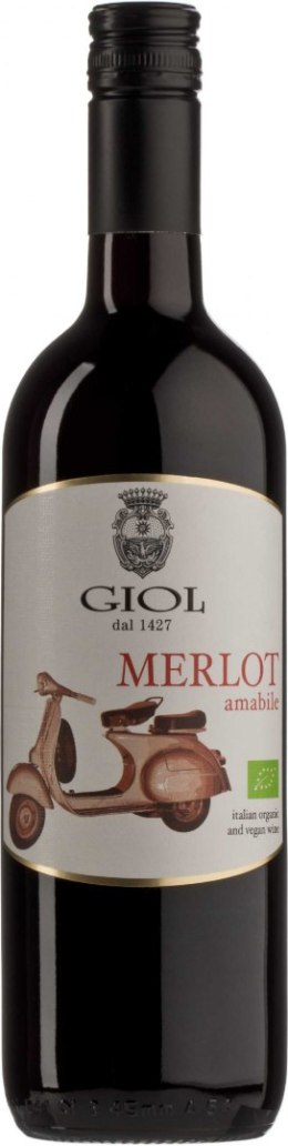 WINO GIOL MERLOT AMABILE CZERWONE PÓŁWYTRAWNE BIO 0,75 L (WŁOCHY) WINA - ZAGRANICZNE