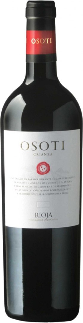 WINO RIOJA CRIANZA OSOTI CZERWONE WYTRAWNE DEMETER BIO 0,75 L (HISZPANIA) WINA - ZAGRANICZNE