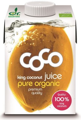 WODA KOKOSOWA KING BIO 500 ml - COCO (DR MARTINS) COCO DR. MARTINS (wody kokosowe, napoje kokosowe)