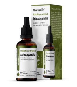 EKSTRAKTY W KROPLACH ASHWAGANDHA BEZGLUTENOWE 30 ml - PHARMOVIT (CLEAN LABEL) PHARMOVIT (suplementy diety)