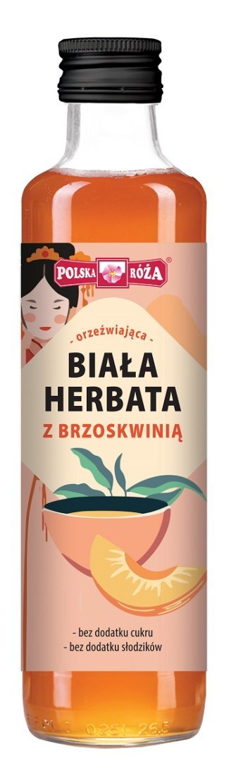 HERBATA BIAŁA Z BRZOSKWINIĄ 250 ml - POLSKA RÓŻA POLSKA RÓŻA (soki owocowe, syropy, shoty)