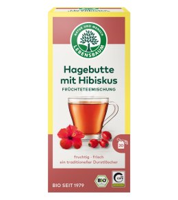 HERBATKA DZIKA RÓŻA Z HIBISKUSEM BIO (20 x 2,5 g) 50 g - LEBENSBAUM LEBENSBAUM (przyprawy, herbaty, kawy)
