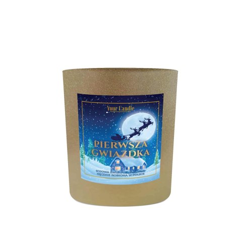 ŚWIECA SOJOWA ZAPACHOWA PIERWSZA GWIAZDKA 180 ml - YOUR CANDLE (PRODUKT SEZONOWY) YOUR CANDLE (świece, olejki eteryczne)