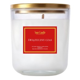 ŚWIECA SOJOWA ZAPACHOWA ŚWIĄTECZNY CZAS 180 ml - YOUR CANDLE (PRODUKT SEZONOWY) YOUR CANDLE (świece, olejki eteryczne)