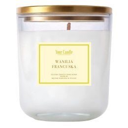 ŚWIECA SOJOWA ZAPACHOWA WANILIA FRANCUSKA 180 ml - YOUR CANDLE (PRODUKT SEZONOWY) YOUR CANDLE (świece, olejki eteryczne)