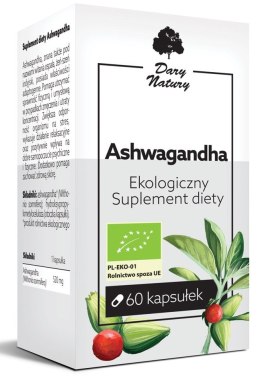ASHWAGANDHA BIO (520 mg) 60 KAPSUŁEK - DARY NATURY DARY NATURY - suplementy BIO