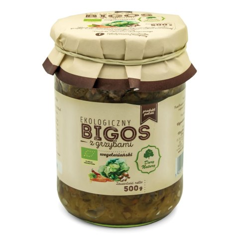 BIGOS WEGAŃSKI Z GRZYBAMI BIO 500 g - DARY NATURY DARY NATURY - inne BIO