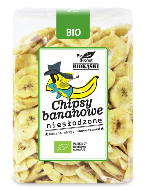 CHIPSY BANANOWE NIESŁODZONE BIO 350 g - BIO PLANET BIO PLANET - seria PRZEKĄSKI