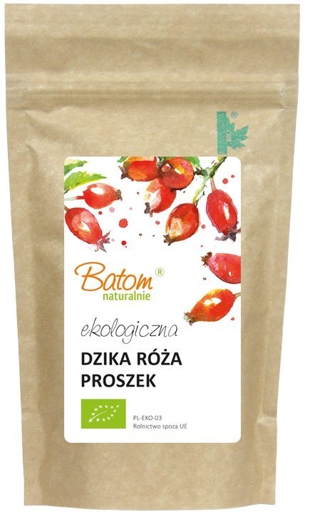 DZIKA RÓŻA PROSZEK BIO 100 g - BATOM BATOM (oleje, soki, sole kąpielowe)