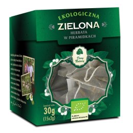 HERBATA ZIELONA PIRAMIDKI BIO (15 x 2 g) 30 g - DARY NATURY DARY NATURY - herbatki BIO