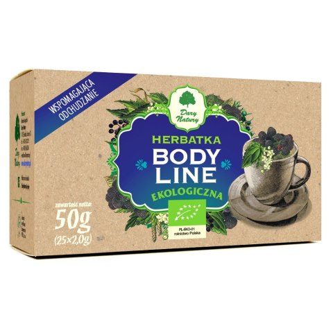 HERBATKA BODY LINE BIO (25 x 2 g) 50 g - DARY NATURY DARY NATURY - herbatki BIO